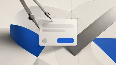 Un compás y una regla técnica redibujando el contorno de una ventana de consentimiento, sobre un fondo tipo plano arquitectónico