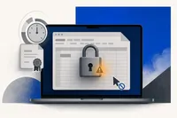 Una hoja de cálculo en un Mac con un candado encima y un certificado venciendo: el documento queda en solo lectura.
